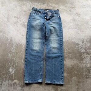 Levi's premium 501 button fly wedgie straight women's size 25